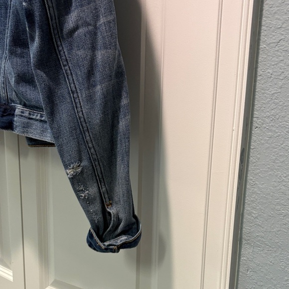 Abercrombie & Fitch Classic Blue Cropped Jean Jacket - Picture 4 of 5